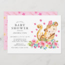 Search for monkey baby girl shower invitations Watercolor