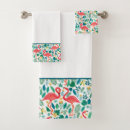 Search for pink flamingo bath towels Flamingos