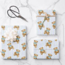 Search for baby boy wrapping paper Teddy