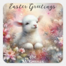 Search for easter lamb stickers Watercolor