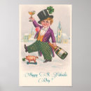 Search for st patricks day shamrock posters Vintage