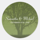 Search for oak tree wedding stickers Green