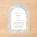 Search for white christening invitations Catholic