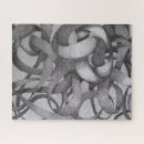 Search for black and white abstract art puzzles Unique