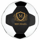 Search for monogram soccer balls Black and gold