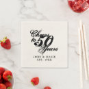 Search for cheers to 50 years napkins Anniversary