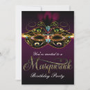 Search for purple masquerade invitations Elegant