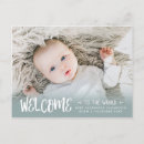 Search for baby boy announcement postcards Welcome to the world