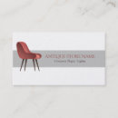 Search for antique furniture business cards Elegant