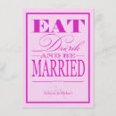 Search for drink and be married invitations Pink