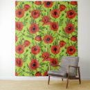 Search for botanical poppy illustration art Pattern