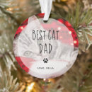 Search for cat dad christmas tree decorations Pet lover
