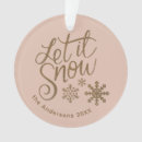 Search for let it snow christmas tree decorations Snowflakes