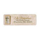 Search for christian cross return address labels Baptism