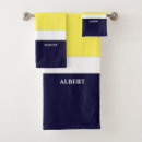 Search for navy blue and yellow bathroom accessories Nautical