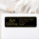 Search for 50th wedding anniversary return address labels Modern