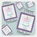 Search for birthday cake with candles stickers Pink