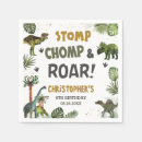 Search for dinosaur napkins Stomp chomp roar