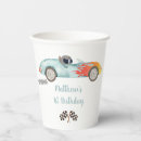 Search for birthday paper cups Race car party