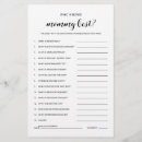 Search for couples baby shower games Black and white
