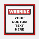 Search for warning signs magnets Danger