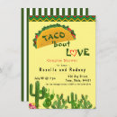 Search for love and tacos invitations Bride