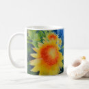 Search for yellow sunflower paintings mugs Watercolor