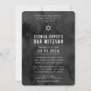 Search for black white bar bat mitzvah invitations Trendy