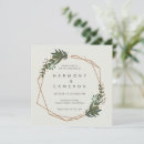 Search for geometric greenery wedding invitations Botanical