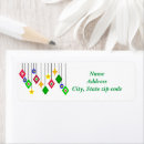 Search for ornament return address labels Red