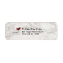 Search for wine glass return address labels Elegant