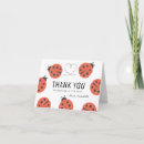 Search for ladybug thank you cards red