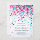 Search for confetti gender reveal invitations Blue