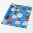 Search for mrs claus wrapping paper Reindeer