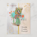 Search for zodiac postcards Taurus