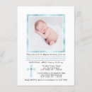 Search for boys photo christening invitations Blue