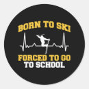 Search for born to ski stickers Skier