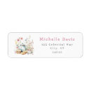 Search for tea party return address labels Whimsical