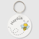 Search for bee key rings Illustration