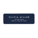 Search for dark return address labels Minimalist