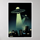 Search for alien abductions posters Space