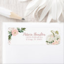 Search for pink and white return address labels Calligraphy