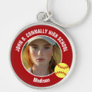 Search for softball player key rings Sports