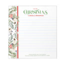 Search for christmas notepads Poinsettia