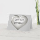 Search for happy 25th anniversary cards Silver