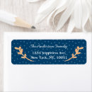 Search for blue orange return address labels Navy