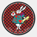Search for alice in wonderland rabbit stickers Red