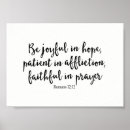 Search for affliction posters Be joyful in hope