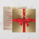 Search for ribbon christmas invitations Red
