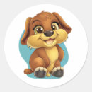 Search for adorable cartoon puppy stickers Cute dog